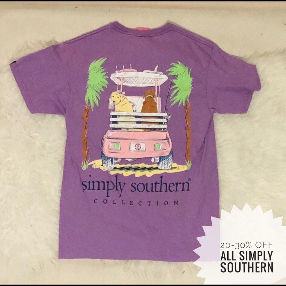 Simply Southern Purple Short Sleeve Tee